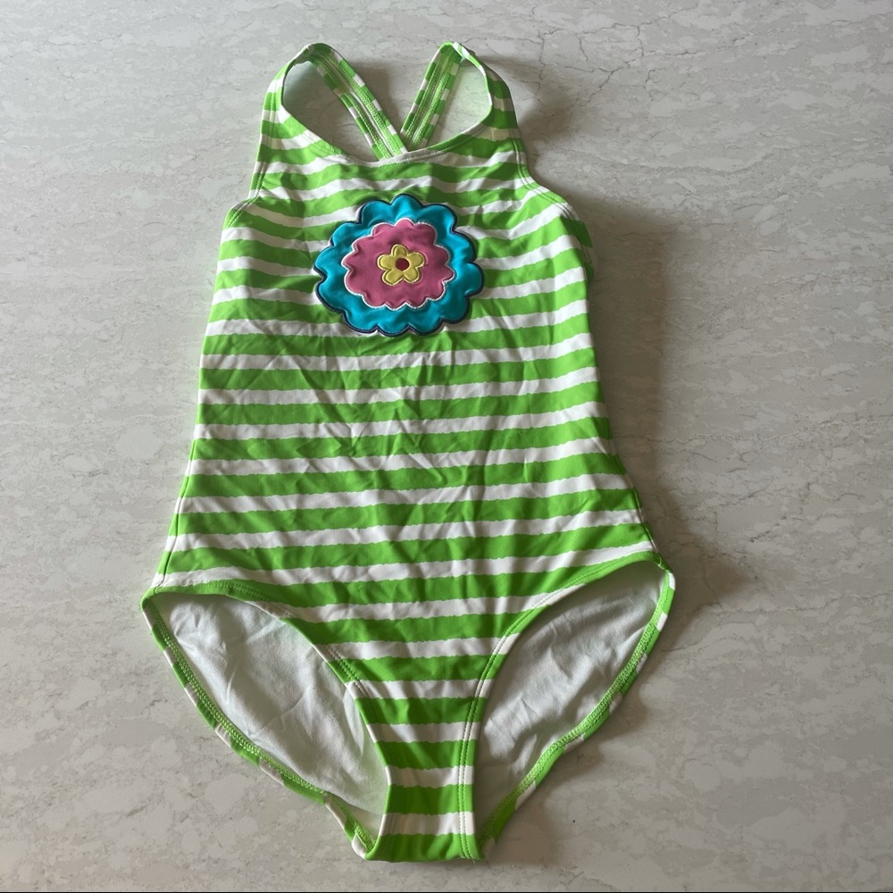 Hanna Andersson Girl’s Green Swimsuit Size 10